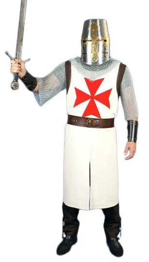 Traje Medieval de Caballero Templario para Hombre Medieval Medieval Factory