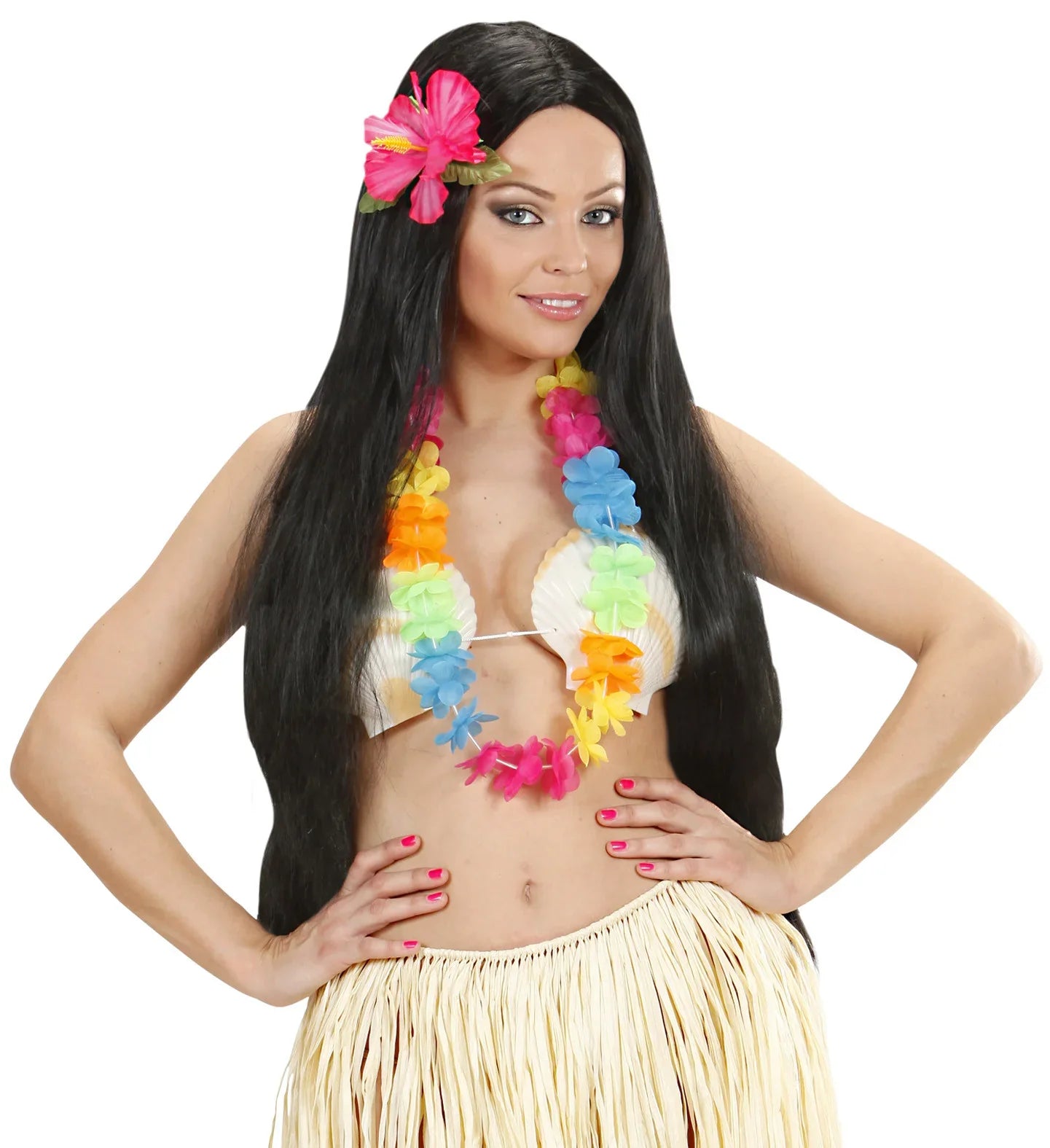 Collar Hawaiano de Flores Coloridas Complementos Hawaianos Widmann