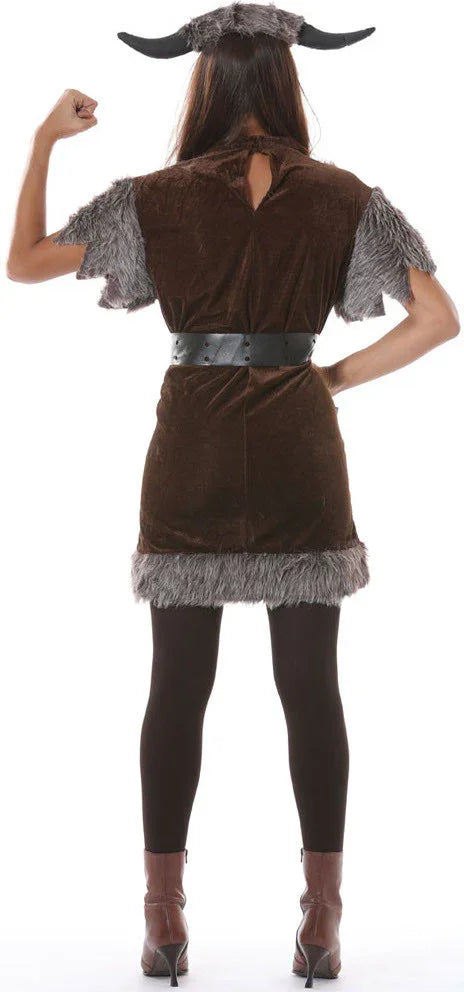 Disfraz de Vikinga Salvaje para Mujer Vikingo Guirca