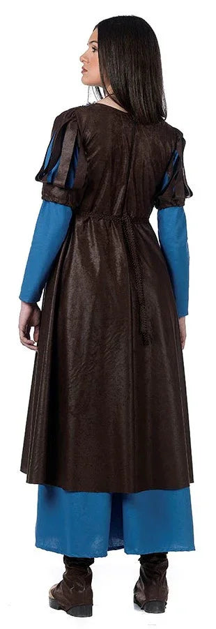 Disfraz de Princesa Medieval Azul Largo para Mujer Princesas y Damas Medievales Limit Sport