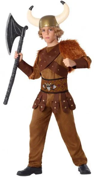 Disfraz de Vikingo Bárbaro para Niño Vikingos Infantiles Atosa