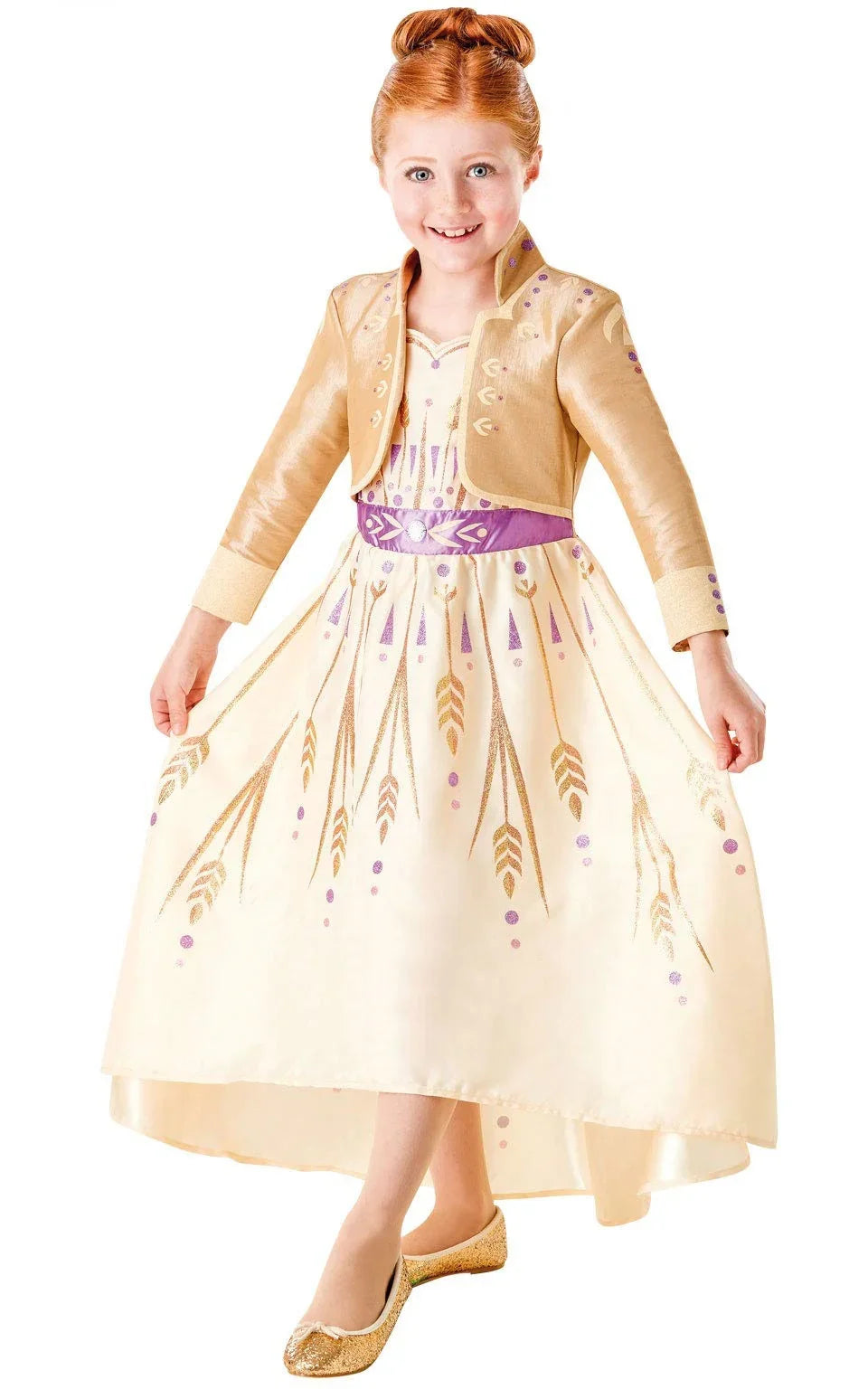 Disfraz de Anna Frozen 2 Prologue para Niña Anna Frozen Rubies