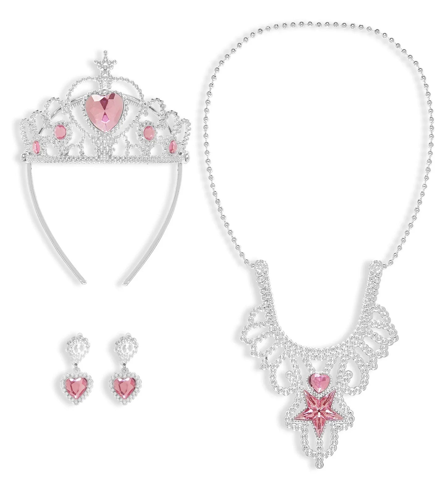 Tiara, Pendientes y Collar de Princesa para Niña Complementos Princesas Widmann