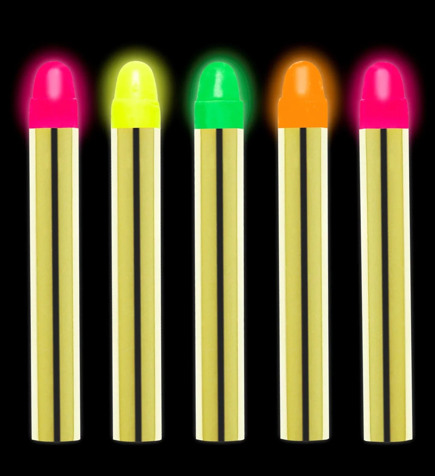 Set de 5 Lápices en Colores Neón UV Lápices Widmann