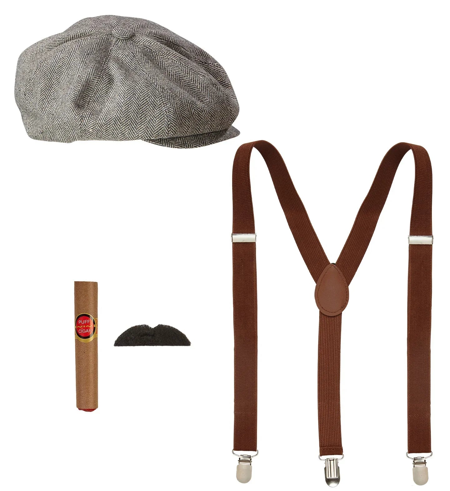 Kit de Disfraz de Gangster Años 20 Peaky Blinders Charleston, Gangster y Años 20 Widmann