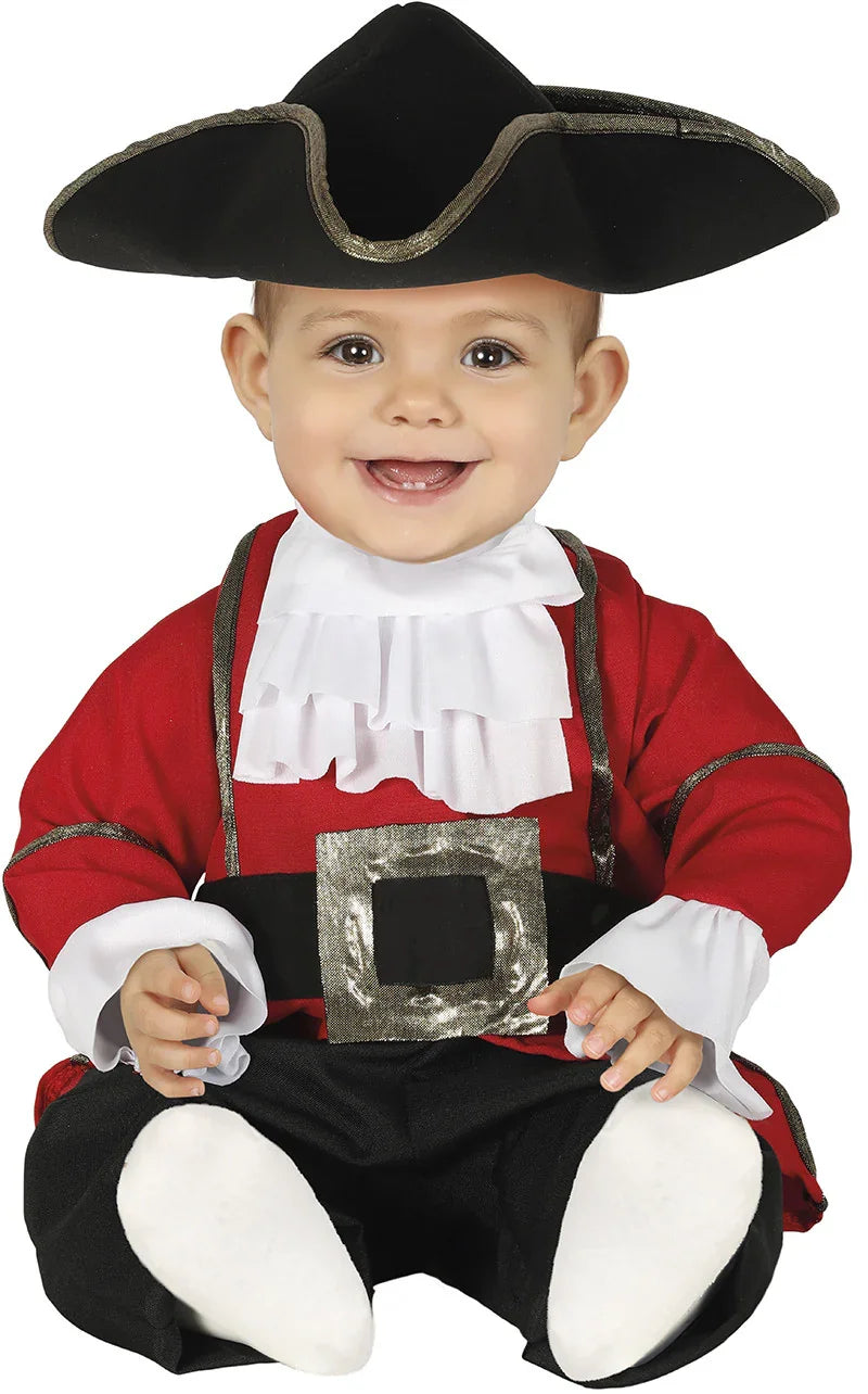 Disfraz de Capitán Pirata con Sombrero para Bebé Piratas Infantiles Guirca
