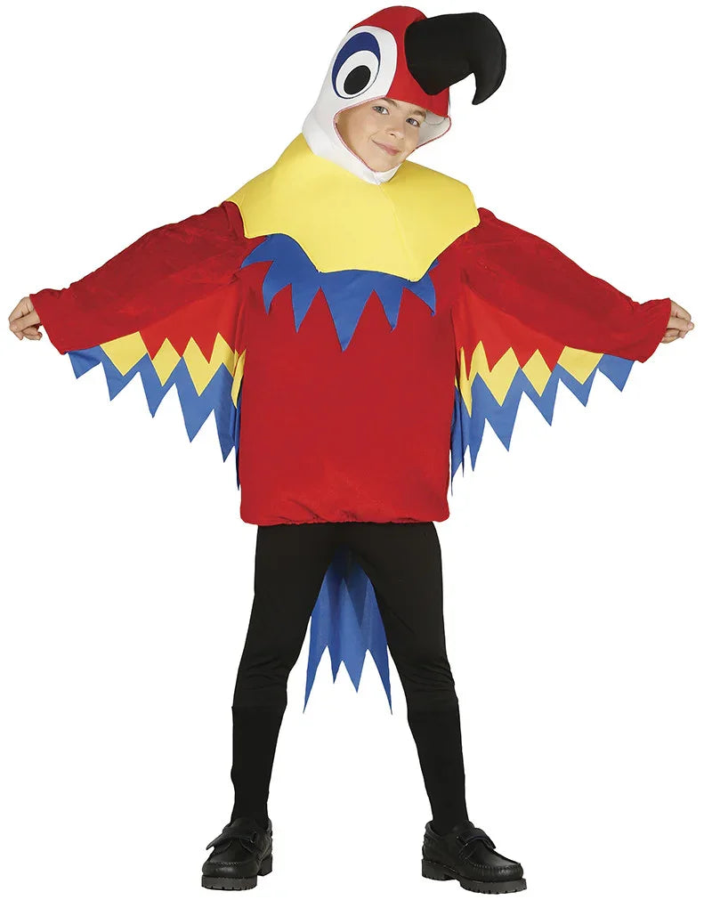 Disfraz de Loro Multicolor Infantil Animales Infantiles Guirca