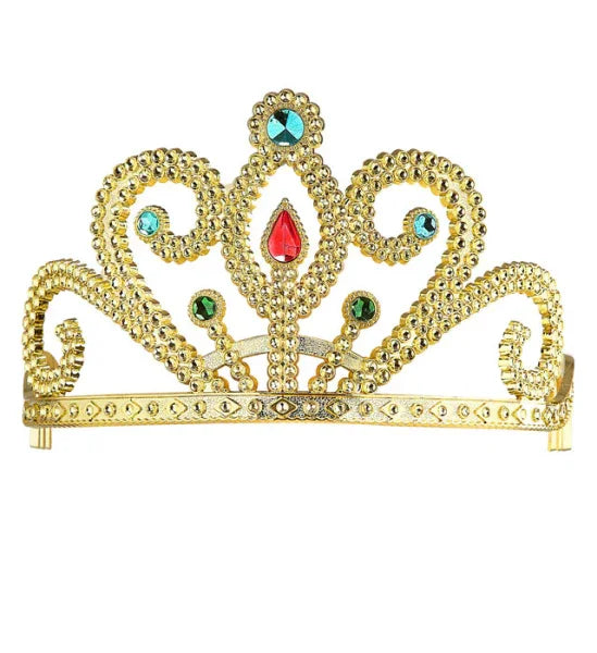 Tiara dorada y decorada COMPLEMENTOS Widmann