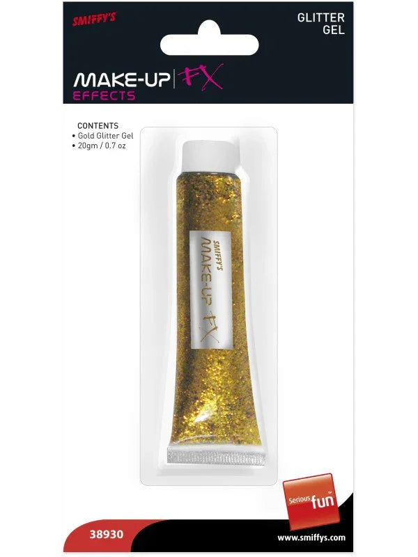 Purpurina en Gel Dorada Maquillajes y Pinturas Smiffys