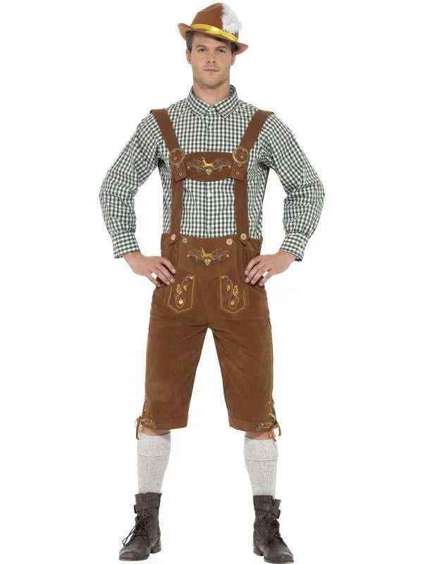Disfraz de Tirolés Premium en Marrón Tiroleses Oktoberfest Smiffys